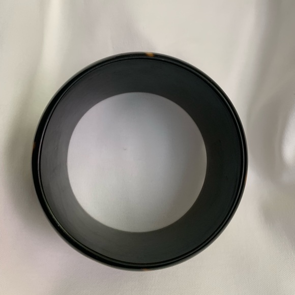 Bold Abstract Design Resin Modern Bangle Bracelet Wide Modernist Fashion - Picture 6 of 6